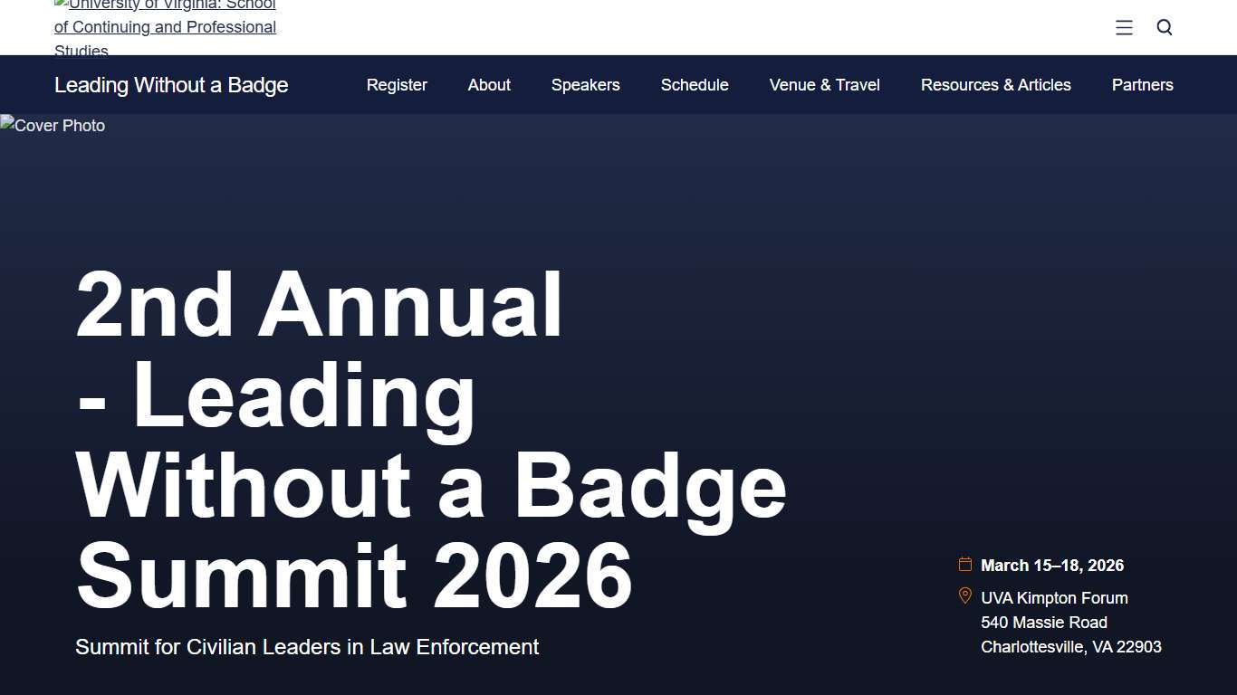 2nd Annual - Leading Without a Badge Summit 2026 UVA SCPS